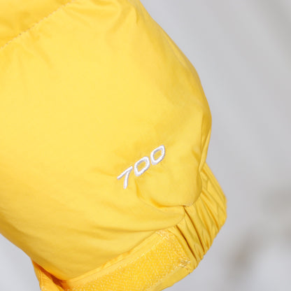 The North Face Yellow Black Puffer Jacket Warm Winter Outerwear