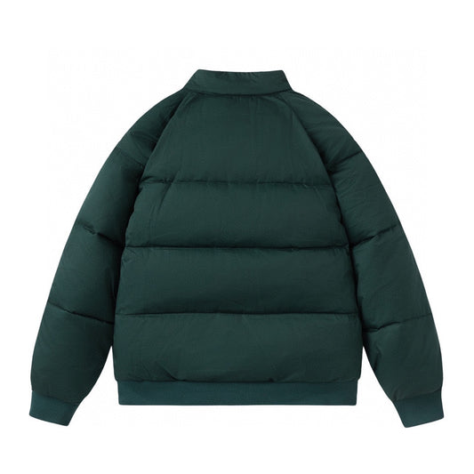 The North Face Dark Green Puffer Jacket Warm Winter Outerwear
