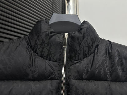 Chic Black Dior Puffer Vest for Stylish Cold - Weather Layering