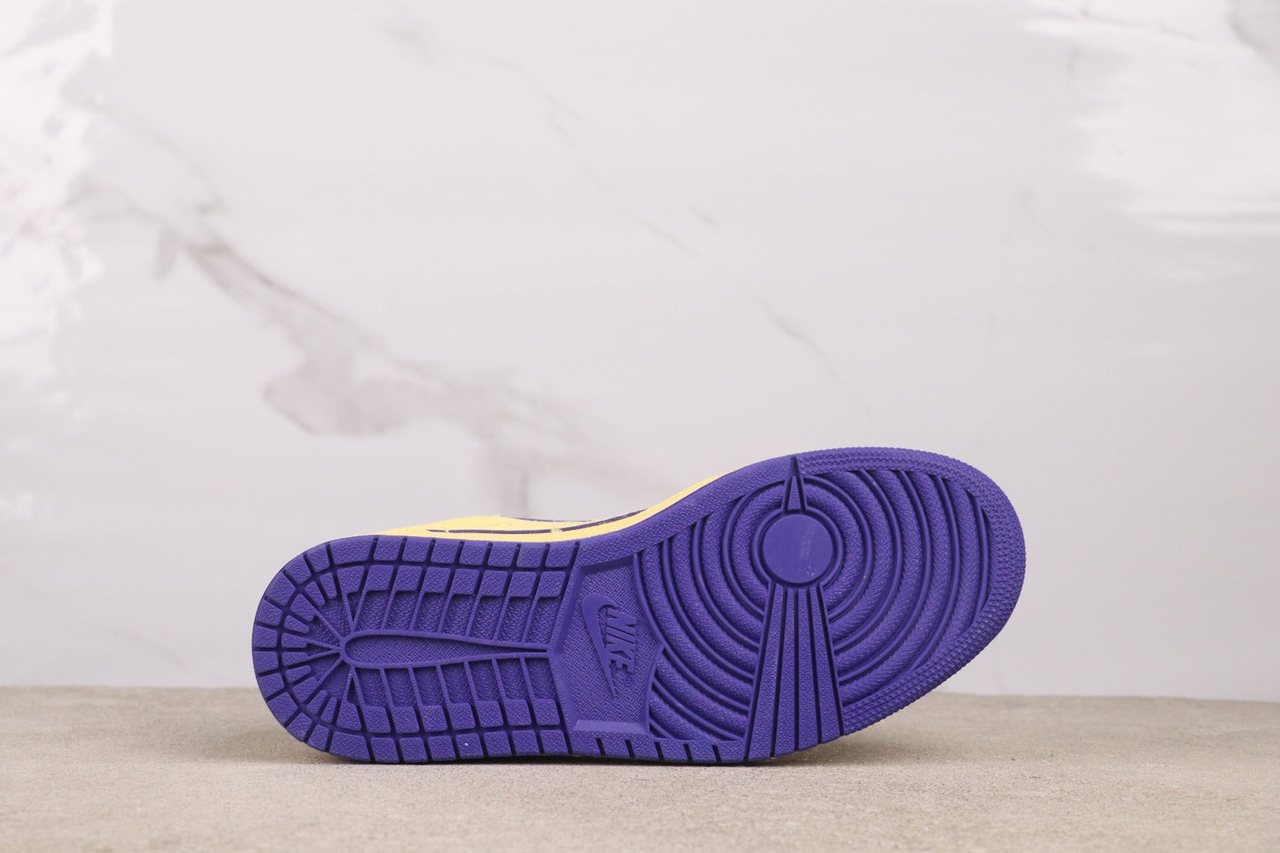 Air Jordan 1 Low Yellow Purple Kobe Edition Leather Basketball Shoes