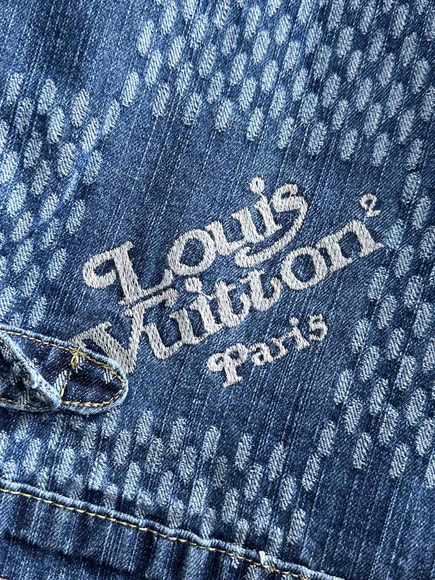 Louis Vuitton Monogram and Patterned Denim Jacket