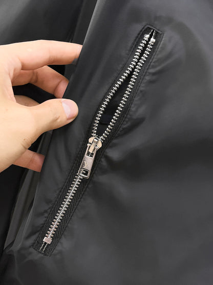 Louis Vuitton Men's Checkered Hooded Zip-Up Jacket with Signature Details