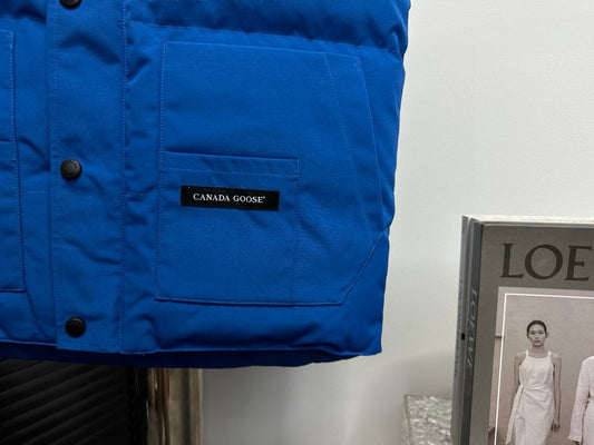 Canada Goose Blue Down Vest: Warmth And Fashion In One