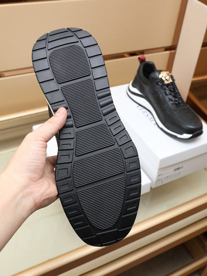 Versace Men's Sneakers - Luxury Designer Athletic Footwear with Greek Key Pattern