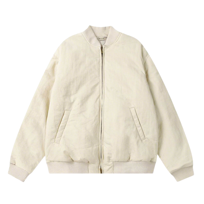 Fear of God Cream - Colored Bomber Jacket with Classic Design