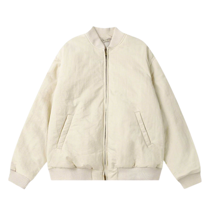 Fear of God Cream - Colored Bomber Jacket with Classic Design