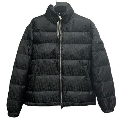 Stylish Black Dior Puffer Jacket For Cold - Weather Elegance