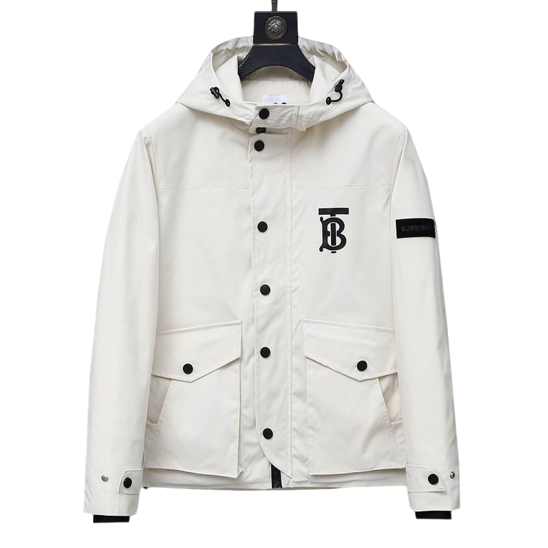 High Quality Burberry Style Hooded Jacket for Men