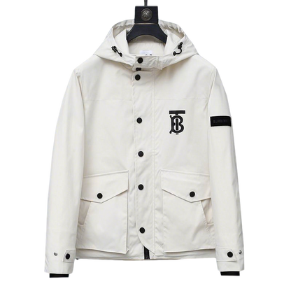 High Quality Burberry Style Hooded Jacket for Men