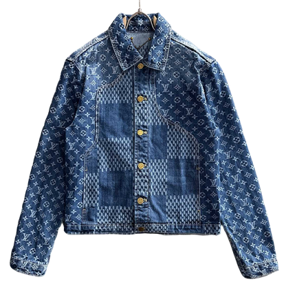 Louis Vuitton Monogram and Patterned Denim Jacket