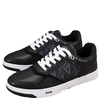 Dior Mens Sneakers Luxury Leather Casual Shoes With Oblique Pattern