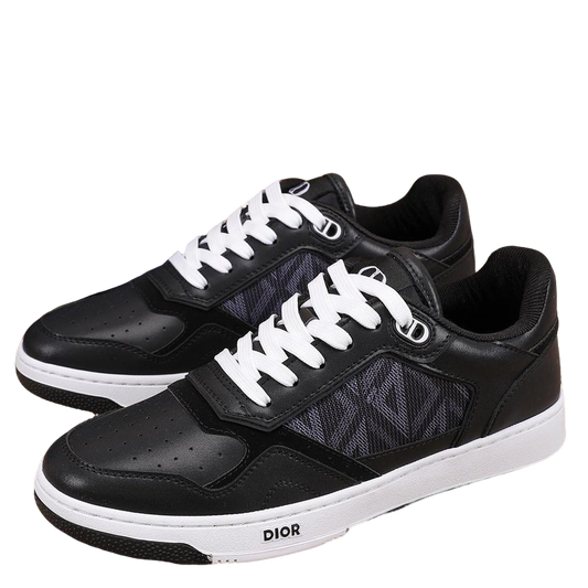 Dior Mens Sneakers Luxury Leather Casual Shoes With Oblique Pattern