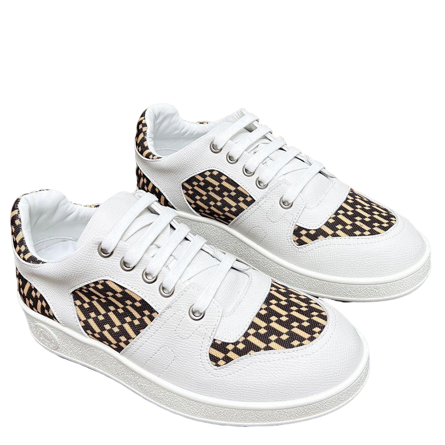 Hermes Women's Sneakers Iconic H Logo Leather Casual Fashion Shoes