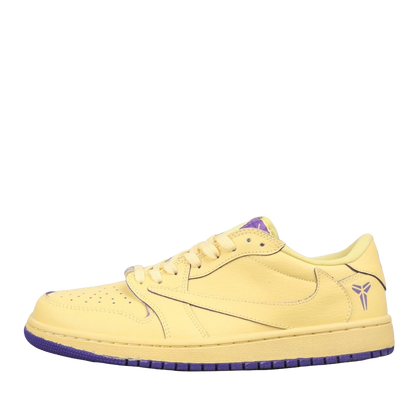 Air Jordan 1 Low Yellow Purple Kobe Edition Leather Basketball Shoes