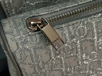 Stylish Dior Saddle Bag With Signature Monogram And Adjustable Strap 93305