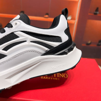 Valentino Men's Luxury Sneakers Fashion Mesh Design Casual Athletic Shoes