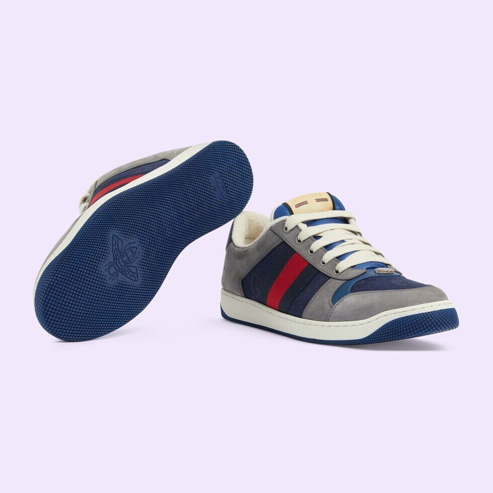 Gucci Unisex Sneakers With Web Stripes And Contrast Color Detailing