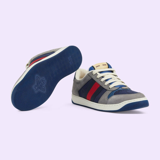 Gucci Unisex Sneakers With Web Stripes And Contrast Color Detailing