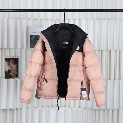 The North Face Pink Black Puffer Jacket Warm Winter Outerwear