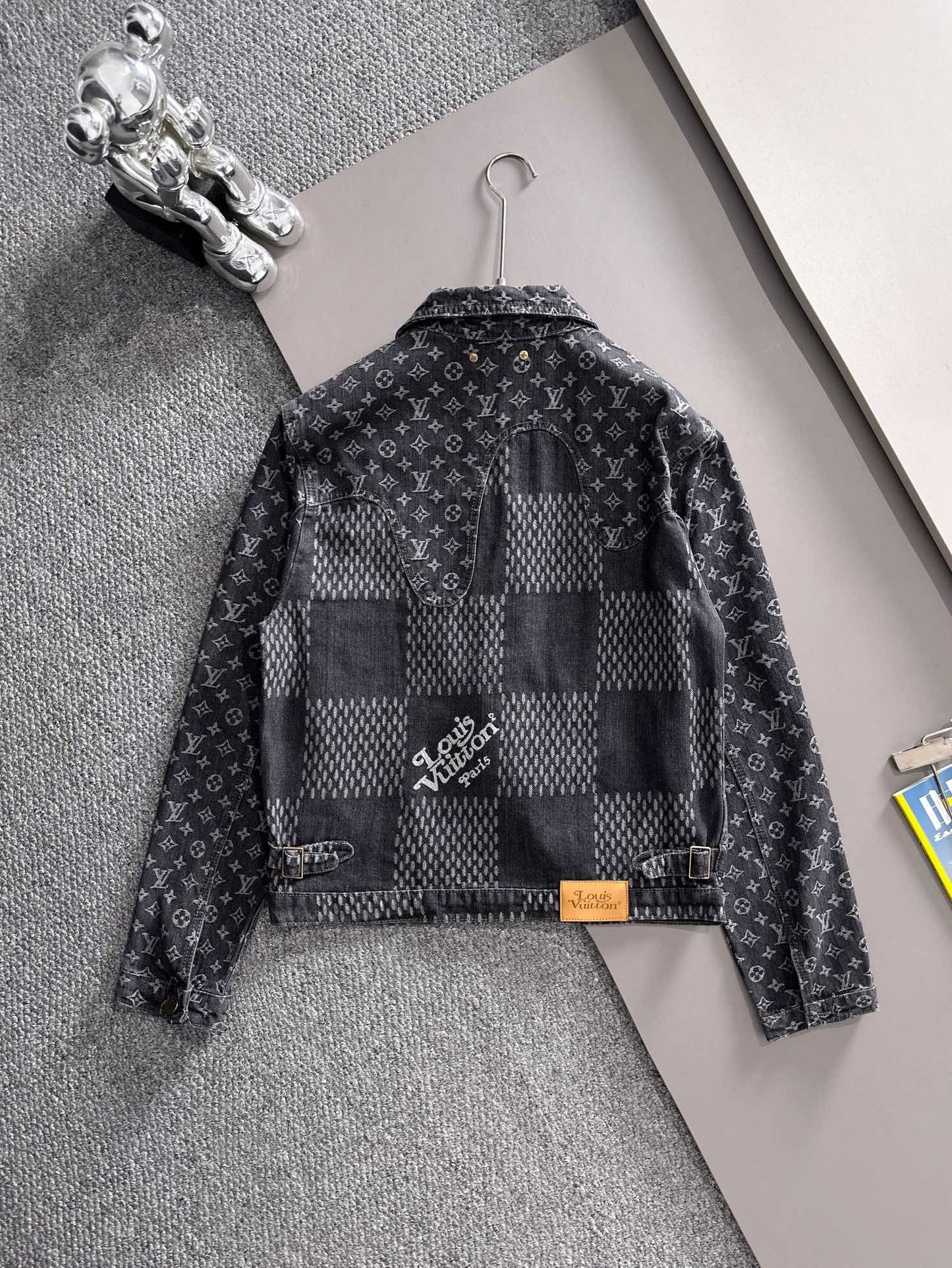 Louis Vuitton Monogram Denim Jacket with Panel Detailing