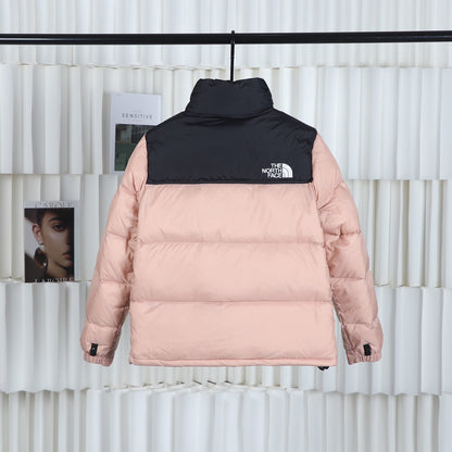 The North Face Pink Black Puffer Jacket Warm Winter Outerwear