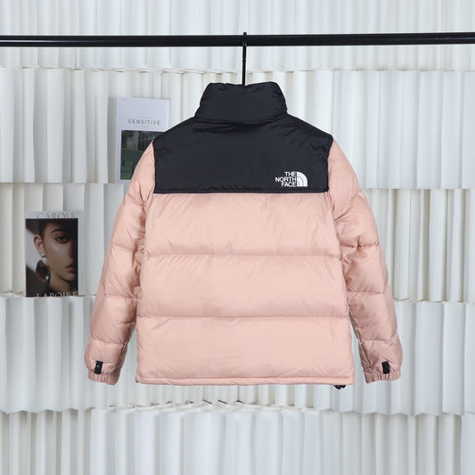 The North Face Pink Black Puffer Jacket Warm Winter Outerwear