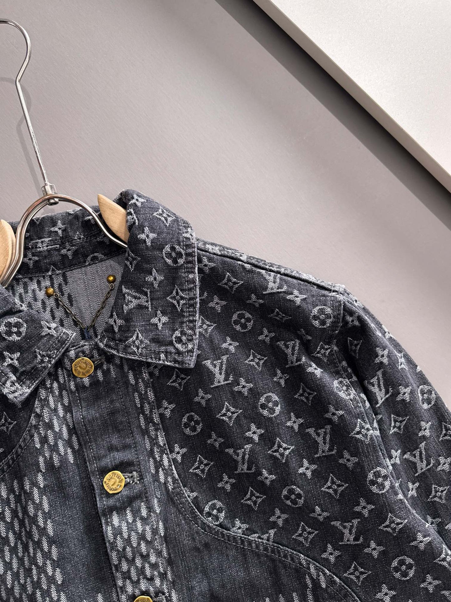 Louis Vuitton Monogram Denim Jacket with Panel Detailing