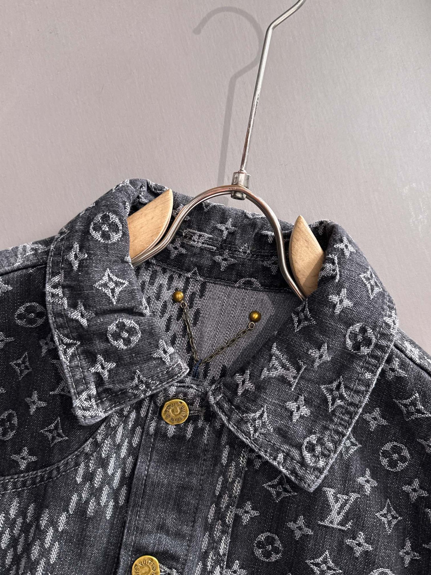 Louis Vuitton Monogram Denim Jacket with Panel Detailing