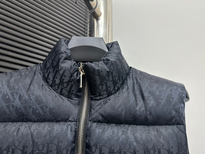 Stylish Black Dior Puffer Vest For Fashionable Cold - Weather Layering