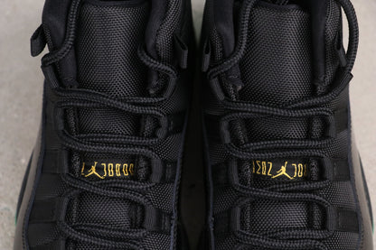 Air Jordan 11 High Black Green Yellow Patent Leather Basketball Shoes