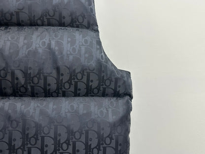 Stylish Black Dior Puffer Vest For Fashionable Cold - Weather Layering