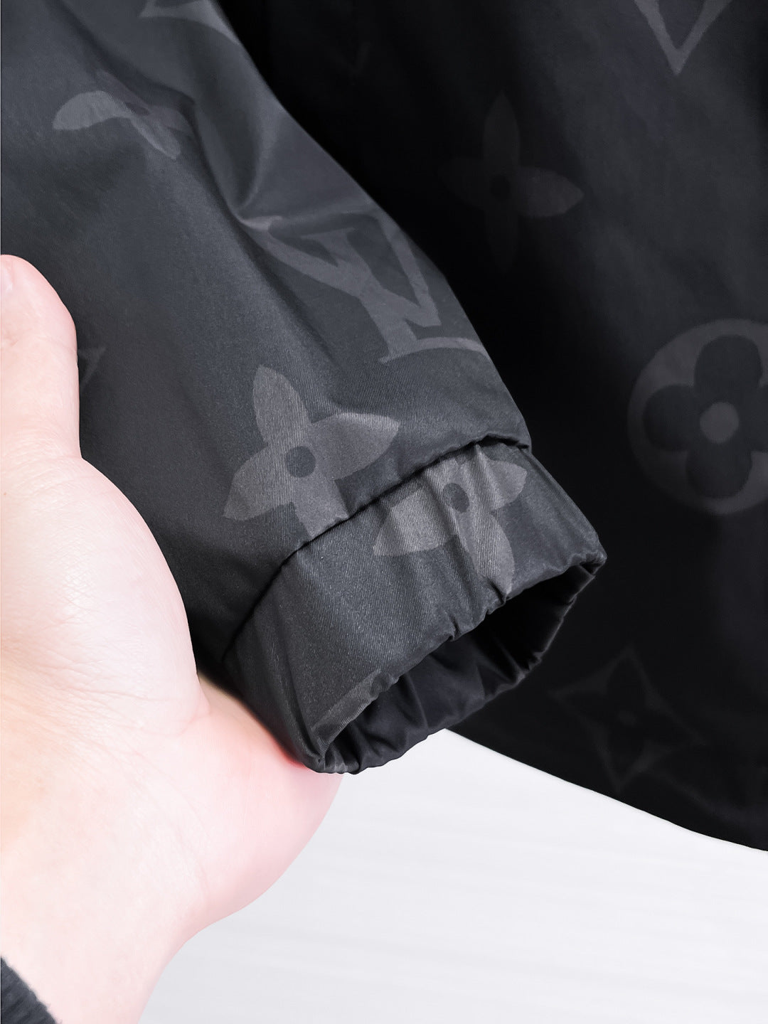 Louis Vuitton Monogram Print Hooded Windbreaker with Zip-Front