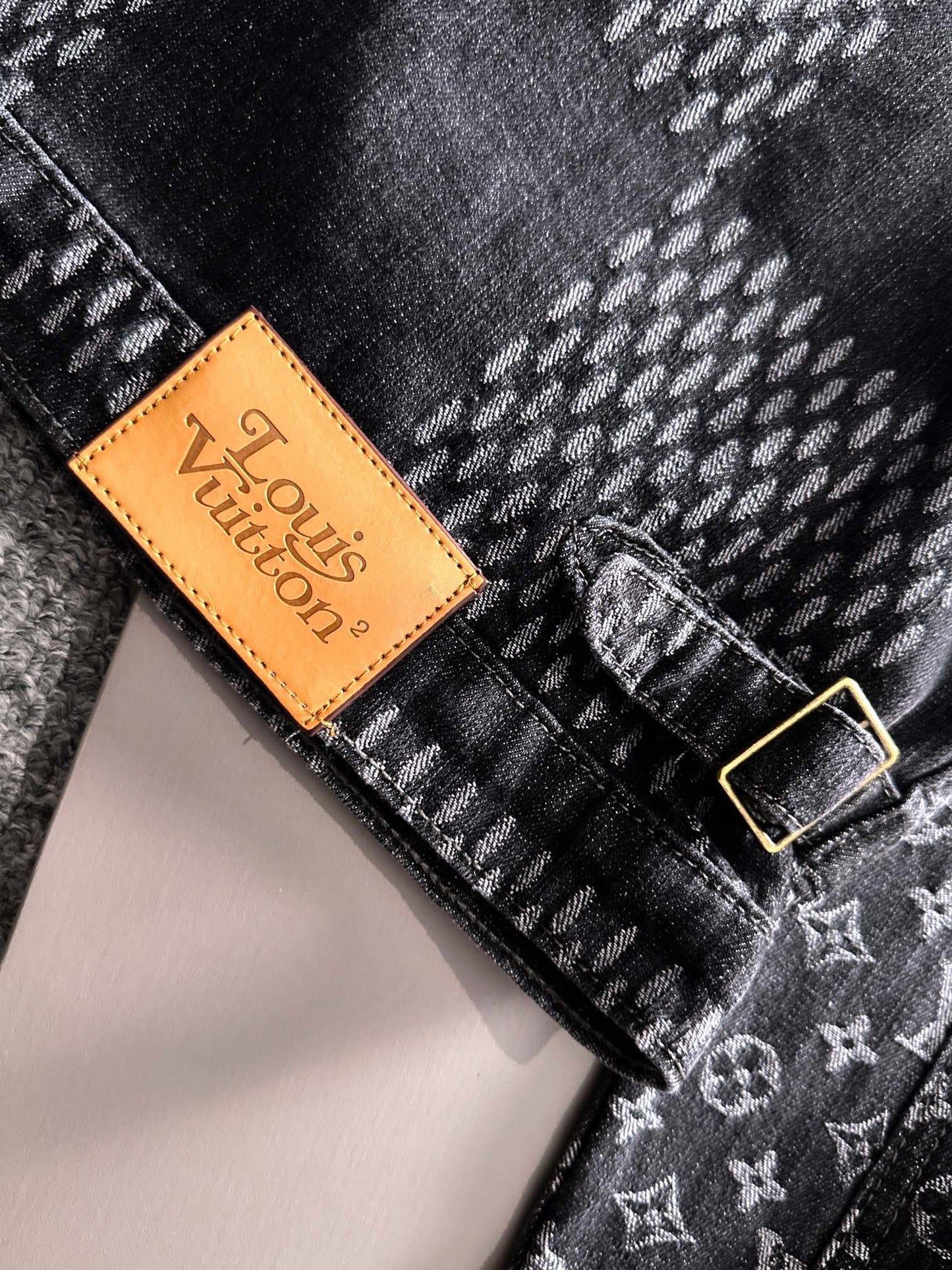 Louis Vuitton Monogram Denim Jacket with Panel Detailing