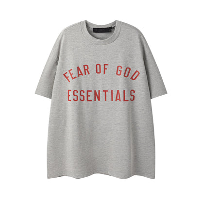 Fear Of God Essentials Olive Green/Black/White/Gray Tee Oversized Fit Streetwear Fashion Staple