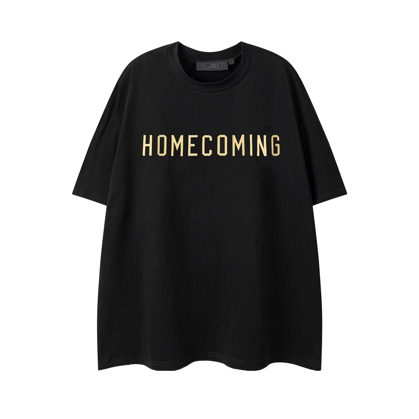 Fear Of God Inspired Yellow/Black HOMECOMING Oversized Short Sleeve T Shirt