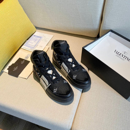 Valentino Men's Luxury Sneakers Fashion Mesh Design Casual Athletic Shoes