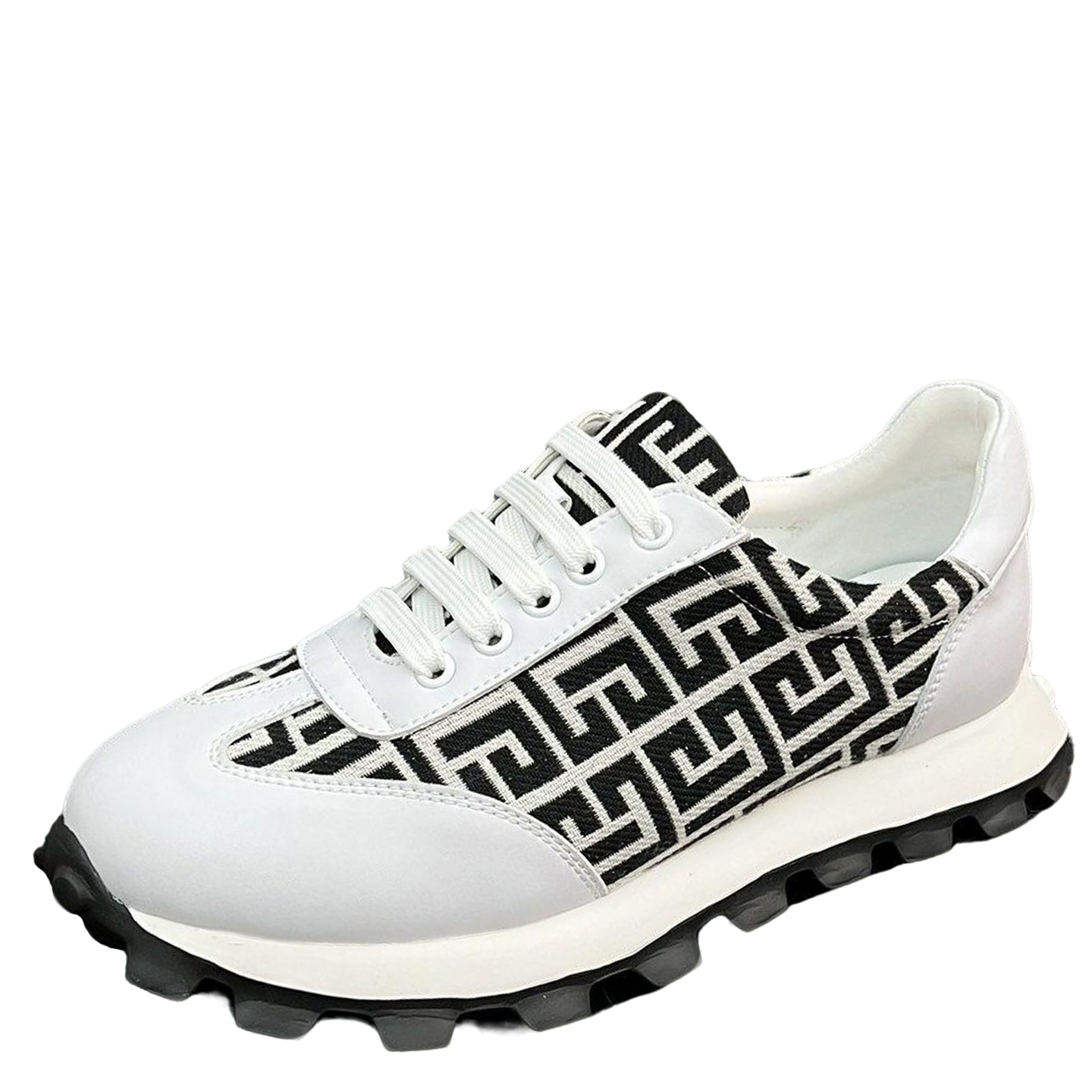 Versace Men's Sneakers - Luxury Designer Athletic Footwear with Greek Key Pattern