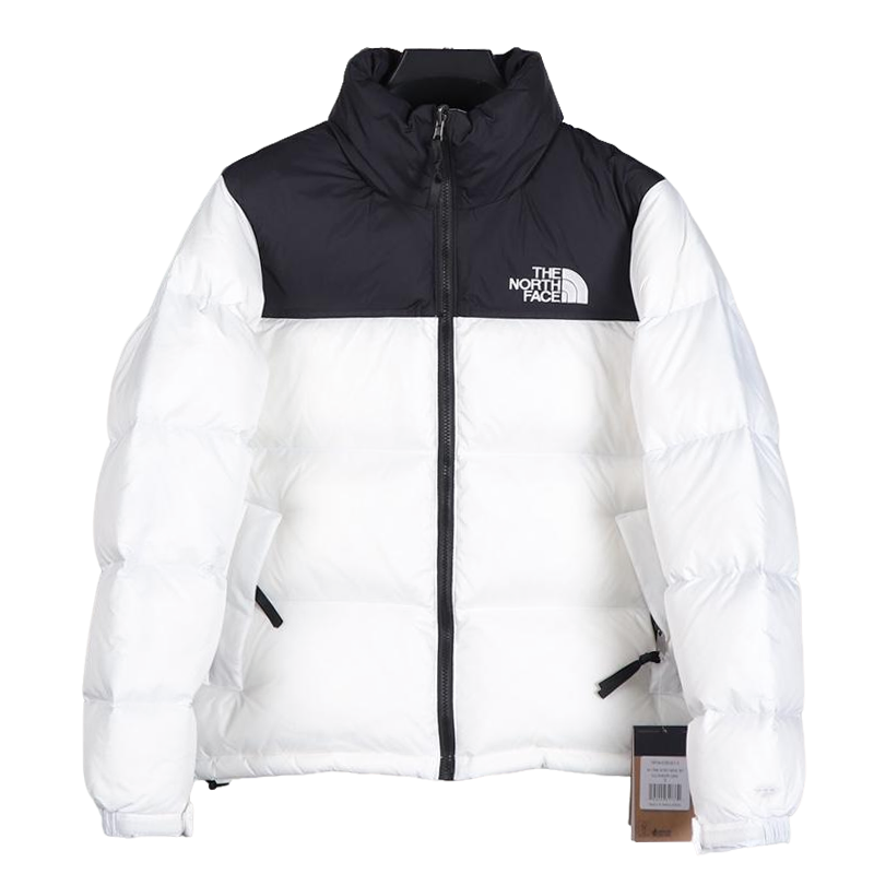 The North Face White Black Puffer Jacket Warm Winter Outerwear