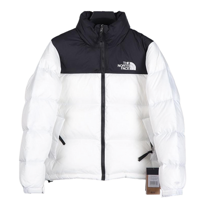 The North Face White Black Puffer Jacket Warm Winter Outerwear