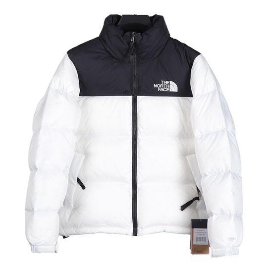 The North Face White Black Puffer Jacket Warm Winter Outerwear