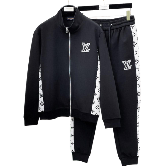 Louis Vuitton Men's Tracksuit Set, Zip-Up Jacket and Sweatpants