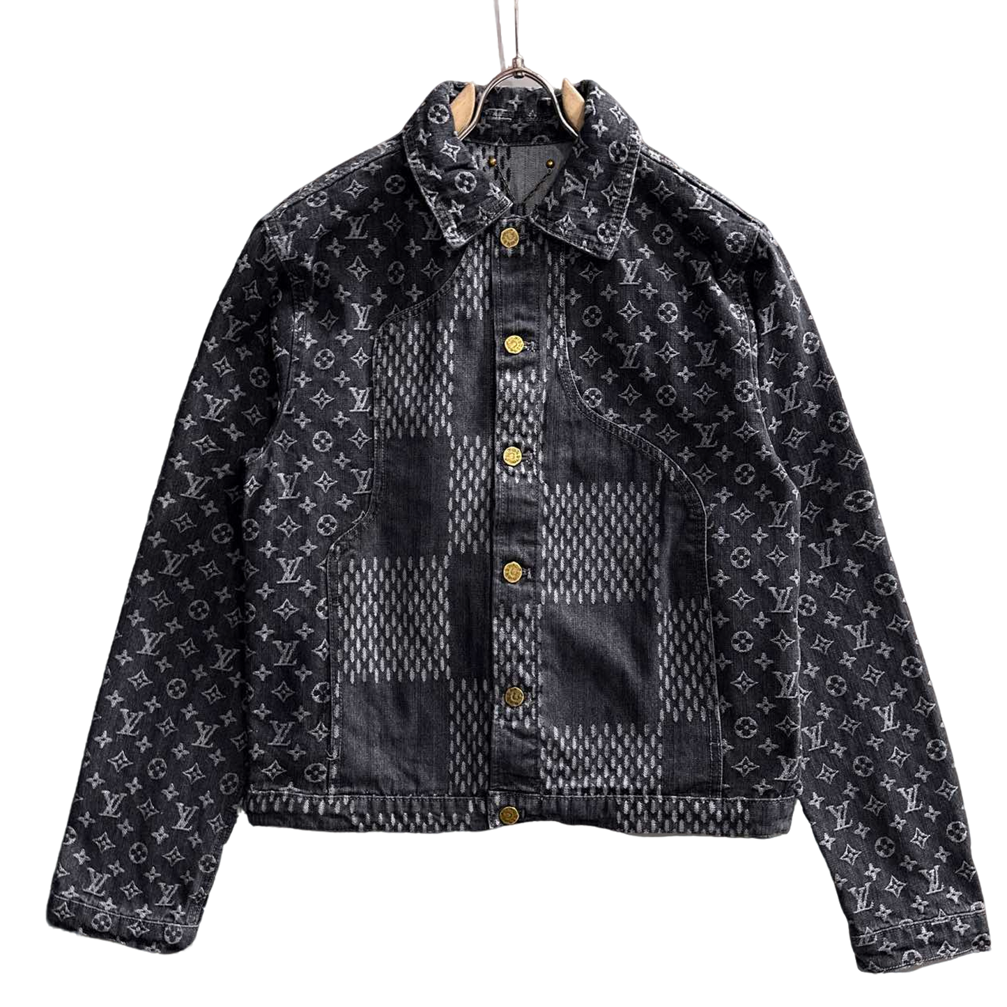 Louis Vuitton Monogram Denim Jacket with Panel Detailing