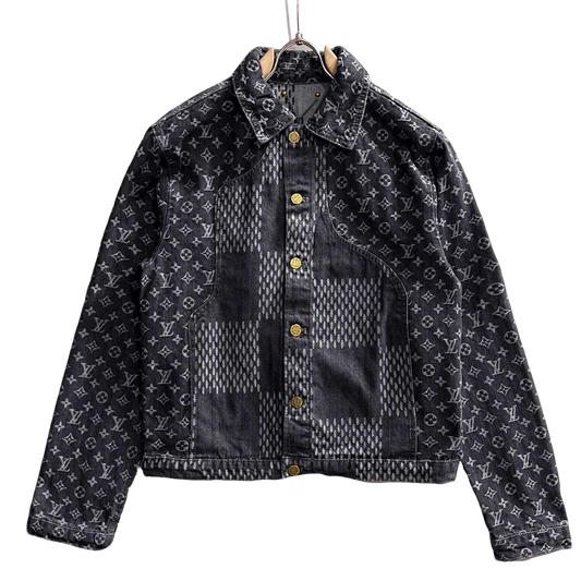 Louis Vuitton Monogram Denim Jacket with Panel Detailing