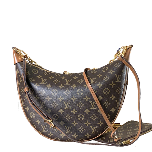 Elegant Louis Vuitton Monogram Crescent Bag with Stylish Straps and Timeless Design