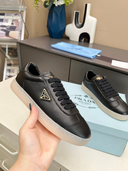 Prada Unisex Sneakers Triangle Logo Luxury Fashion Sneakers
