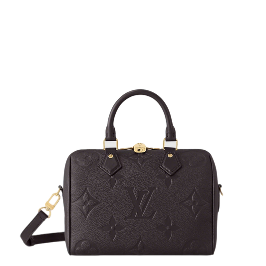 Luxury Louis Vuitton Speedy Bandoulière 25 Bag in Embossed Leather for Fashion Lovers