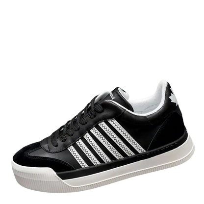 DSQUARED2 Stylish Black And White Casual Sneakers