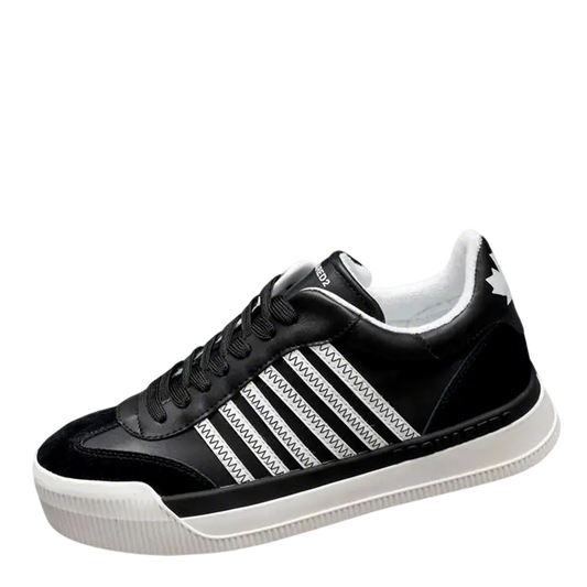 DSQUARED2 Stylish Black And White Casual Sneakers