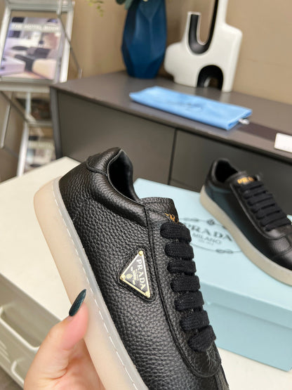 Prada Unisex Sneakers Triangle Logo Luxury Fashion Sneakers