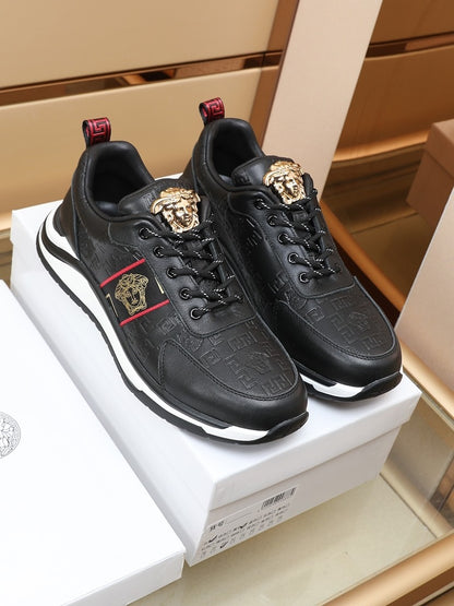 Versace Men's Sneakers - Luxury Designer Athletic Footwear with Greek Key Pattern